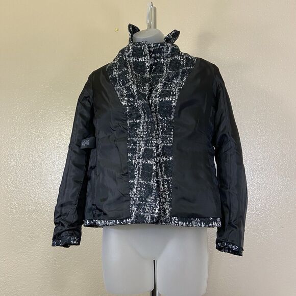 Kasper Black Tweeted Blazer Jacket Sz 2P - Picture 3 of 13
